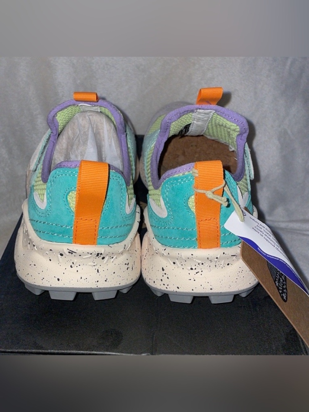 Flower Mountain Pastel Multi-Color Sneakers - Purple, Mint & Orange size 40 - Picture 7 of 14